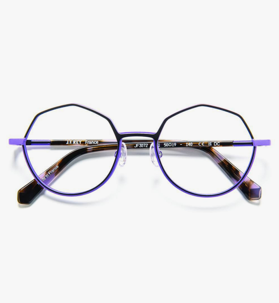 J. F. Rey JF3072 0071 50 Black-Lilac